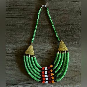 African Bohemian Green Necklace